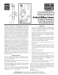 Vertical Milling Column