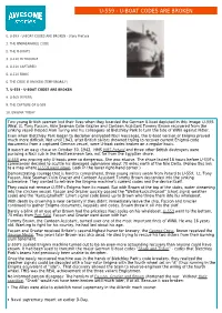 Enigma Machine and Its U-Boat Codes