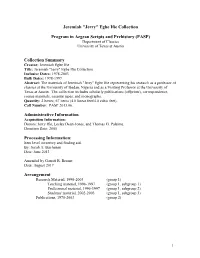 Finding Aid Updated Aug2017