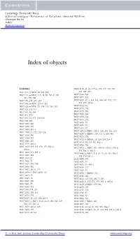 Index of Objects