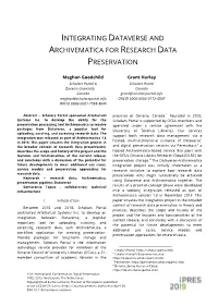 Integrating Dataverse and Archivematica for Research Data Preservation