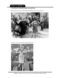 Lesson 14: Handout 3 the Holocaust: Selected Images and Quotations