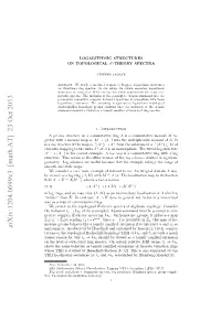 Logarithmic Structures on Topological K-Theory Spectra