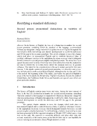 Rectifying a Standard Deficiency
