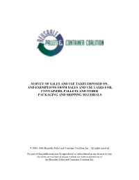 Sales Tax Summary