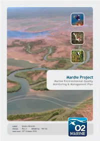 Appendix 9 Revised Marine Environmental Quality Monitoring and Management Plan.Pdf