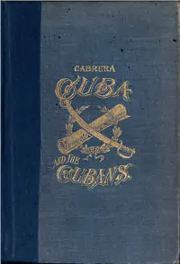 Cuba and the Cubans
