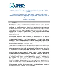 Pacific Ecosystem‐Based Adaptation to Climate Change Project (PEBACC)