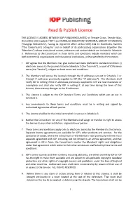 Read & Publish Licence
