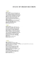 State of Origin Records