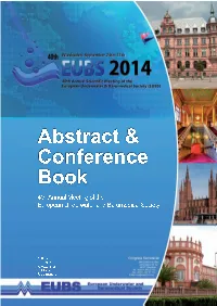 EUBS2014 Abstractbook.Pdf