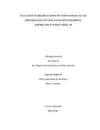 Evaluation of the Impact from Two Point Sources of Acid