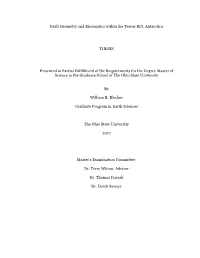 Fault Geometry and Kinematics Within the Terror Rift, Antarctica THESIS