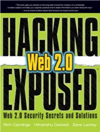 Hacking Exposed-Web