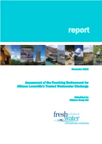 Alliance Receiving Environment Report