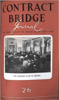 Contract Bridge Journal" Circulates In