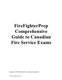 Firefighterprep Comprehensive Guide to Canadian Fire Service Exams