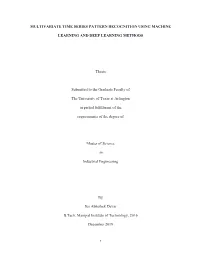 Multivariate Time Series Pattern Recognition Using Machine
