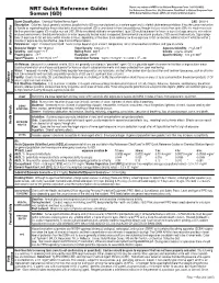 Nerve Agent Tables
