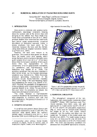 Numerical Simulation of Pulsating Bora Wind Gusts