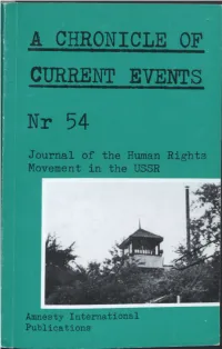 A CHRONICLE of C NT EVENTS Nr 54