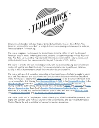 An American History of Rock and Roll F