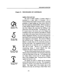 Chapter II - the BUILDING of CAPISTRANO