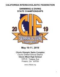 CIF State Meet Handbook