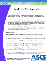 Construction Cost Engineering