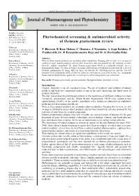 Phytochemical Screening & Antimicrobial Activity of Ocimum