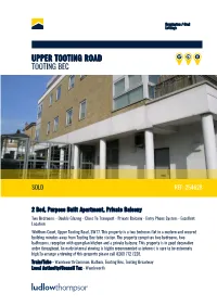 Upper Tooting Road Tooting Bec