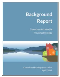 Cowichan Attainable Housing Background Report April 2019 Draft