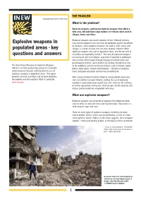 Explosive Weapons in Populated Areas