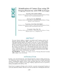 Identification of Contact Zone Using 2D Imaging Resistivity with EHR Technique