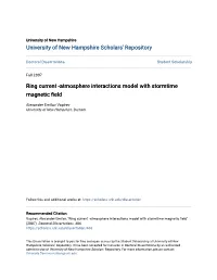Ring Current -Atmosphere Interactions Model with Stormtime Magnetic Field
