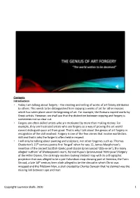 The Genius of Art Forgery in Recognition of the Skill Involved
