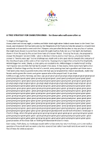 TREE STRATEGY for CHARLTON KINGS – for Those Who Will Come After Us