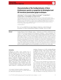 Characterization of the Feeding Behavior of Three Erythroneura Species on Grapevine by Histological and DC-Electrical Penetration Graph Techniques
