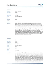 Environmental Statement Volume 3 Appendix 10.1 Gazetteer