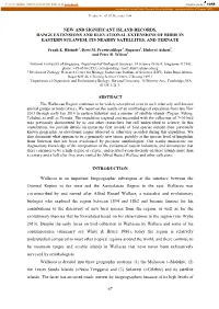 New and Significant Island Records, Range Extensions and Elevational Extensions of Birds in Eastern Sulawesi, Its Nearby Satellites, and Ternate