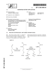 Process for Producing L-Methionine from Methional