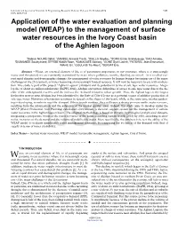 To the Management of Surface Water Resources in the Ivory Coast Basin of the Aghien Lagoon