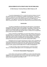Developments in Polypropylene for Rotomolding