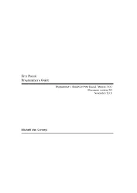 Programmer's Guide