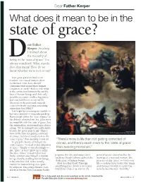 What Does It Mean to Be in the State of Grace?