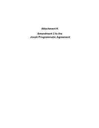 Attachment K Amendment 2 to the Jonah Programmatic Agreement