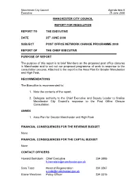 Post Office Network Change Programme 2008