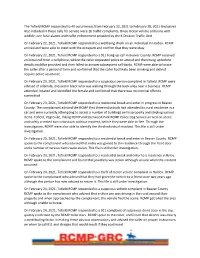 RCMP Report Tofield February 22 to February 28
