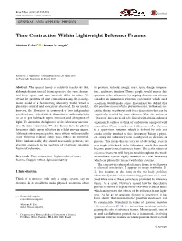 Time Contraction Within Lightweight Reference Frames