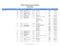 Webb County Accounts Payable Check Register February 2020